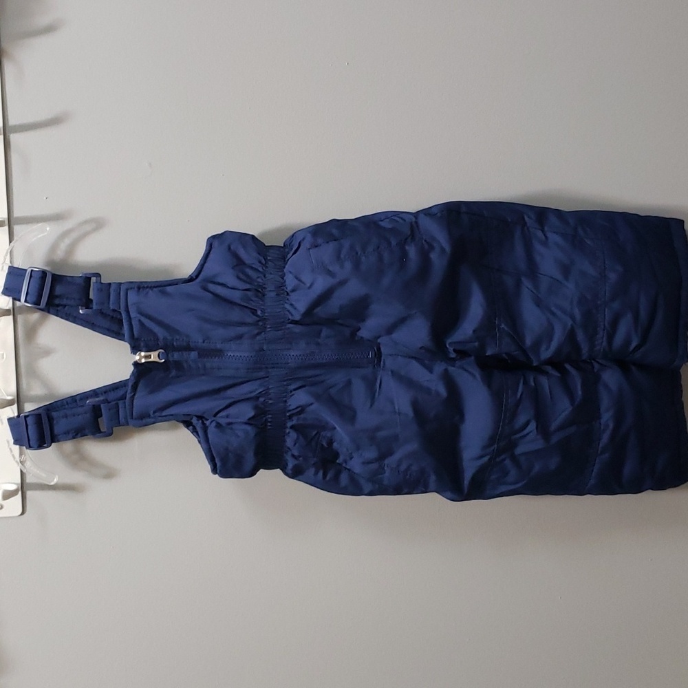 Pink Platinum Navy Bib Snowpants, 12 months